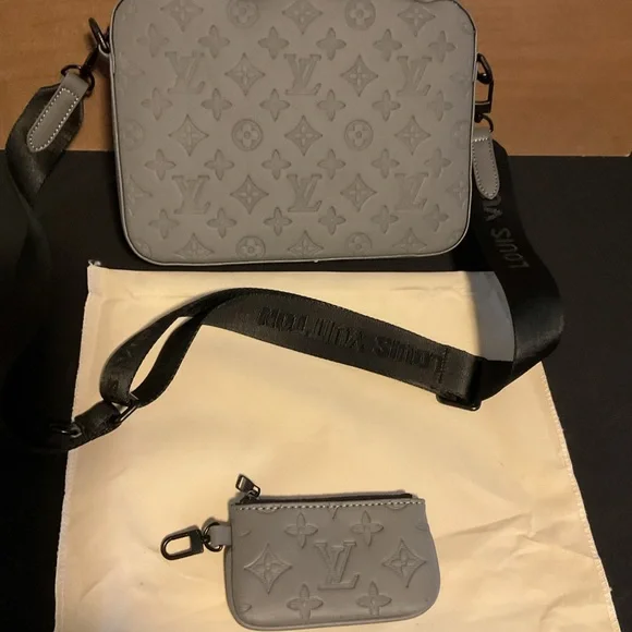 Embossed Messenger Bag - Picture 2 of 3